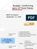 IBON - Budget 2010 (Notes) 0909-17