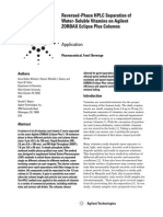 Application: Reversed-Phase HPLC Separation of Water-Soluble Vitamins On Agilent ZORBAX Eclipse Plus Columns