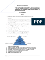 Decision Support System Q&A