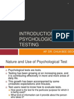 Chapter 1 - Updated Introduction To Psychological Testing