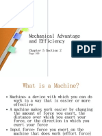 5-2 Mechanical Advantage and Efficiency