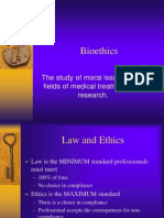 Bioethics: The Study of Moral Issues in The Fields of Medical Treatment and Research