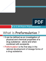 Pharmaceutical Pre Formulation 