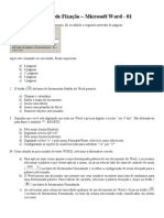 50 Questoes Do Word 01 (50 Questões de Word - 01)