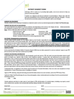 BSC PT - Patient Consent Form For Clinic