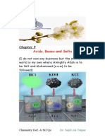 Definitions and MCQs of Ninth Class Chemistry (Acids, Bases and Salts)
