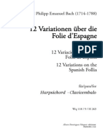 CPE-Bach-12 Variationen Ber Die Folie D Espagne