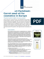 CBI Product Factsheet: Carrot Seed Oil For Cosmetics in Europe