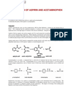 Cbse Xii Chemistry Project Preparation of Aspirin and Acetaminophen