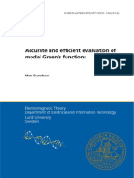 Accurate and Efficient Evaluation of Modal Green's Functions