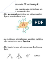 Compostos de Coordenação