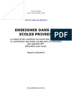 Enseigner Dans Les Écoles Privées