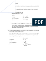 Kinematics Free Fall Sols