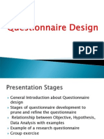 Questionnaire Design Dr. S L Gupta