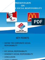 Presentaion ON: Corporate Social Responsibility