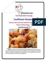 Penmai Cauliflower Recipes Ebook