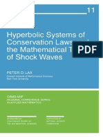 Lax - Hyperbolic Systems of Conservation Laws and The Mathematical Theory of Shock Waves