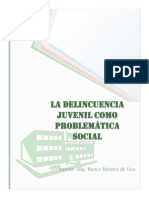 Delincuencia Juvenil Como Problematica Social