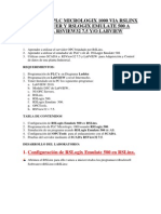 Enlace de PLC Micrologix 1000 Via Rslinx Opc Server y Rslogix Emulate 500 A Scada Rsview32 7