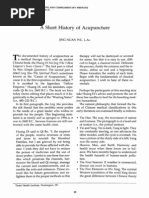 Short History of Acupuncture - Wu JN PDF