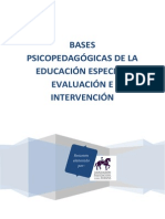 Evaluación e Intervención en Educación Especial