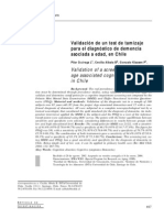 Validación de Un Test de Tamizaje PDF