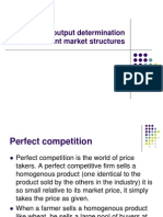 Price and Output Determination Under Different Market Structures