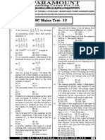 SSC Mains (Maths) Mock Test-13