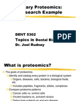 Salivary Proteomics: A Research Example: Topics in