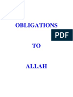 Obligations To Allah