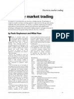 Electricity Market Trading