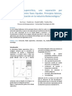 Extracción Supercrítica, Una Separación Por Transferencia Entre Fases Líquidas. Principios Básicos, Diseño y Su Aplicación en La Industria Biotecnológica