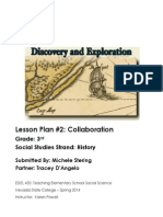 Lesson Plan #2: Collaboration: Grade: 3 Social Studies Strand: History