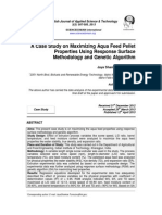 A Case Study On Maximizing Aqua Feed Pellet Properties Using Response Surface Methodology and Genetic Algorithm