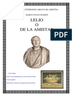 Marco Tulio Ciceron Lelio o de La Amistad Bilingue PDF