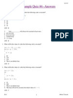 Sample Quiz4 Answers