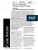 CHPR4406 Notes PreventRunawayReactions