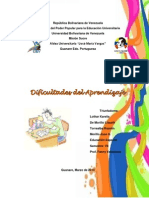 Dificultades Del Aprendizaje