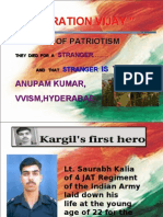 Kargil War and 1st Hero