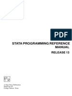 Stata Programming Reference Manual: Release 13