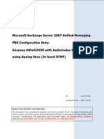 Siemens HiPath3550 With AudioCodes MP-11x FXO Using Analog Lines (In-Band DTMF)