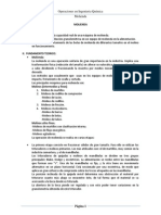 Informe de Laboratorio de Operaciones Unitarias Molienda