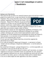 Baudelaire, Charles - Curiosités Esthétiques L'Art Romantique Et Autres Oeuvres Critiques