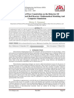 The Effects of Pore Constriction On The Behavior of Electrochemical Fixed Bed Reactor: Mathematical Modeling and Computer Simulation