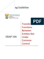 GRAP Guideline 106 - Transfer of Functions Between Entities Not Under Common Control