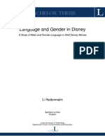 Discourse Analysis - Disney and Gender