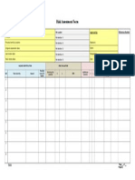 Risk Assessment Form: RA Leader: Approved by Reference Number