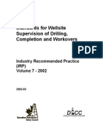 IRP Standards For Wellsite Supervision of Drilling Completion and Workovers