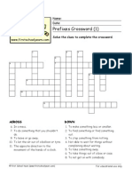 Prefixes Crossword