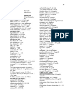 Values May Vary Between Laboratories: Normal Lab Values (Partial List)